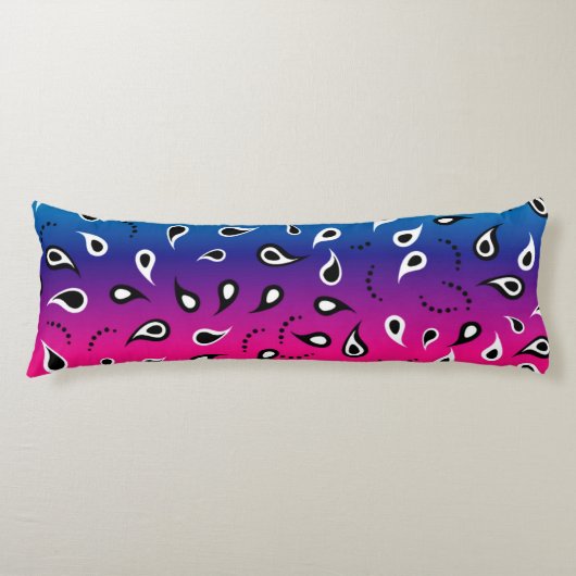 Paisley Rainbow Seitenschläferkissen (Vorderseite)