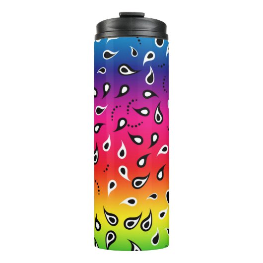 Paisley Rainbow Thermosbecher (Vorderseite)