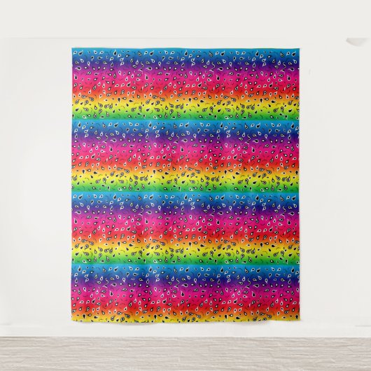 Paisley Rainbow Wandteppich (Vorderseite)