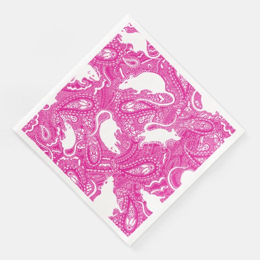 Paisley Rats Napkins Serviette (Ecke)