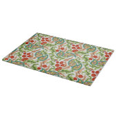 Paisley Red Raspberries Garden Cutting Board Schneidebrett (Ecke)