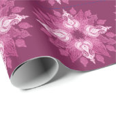 Paisley-Rosa-Blume Geschenkpapier (Rolleneckpunkt)