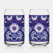 Paisley Royal Blue Soda Glass Dosenglas (Rechts)