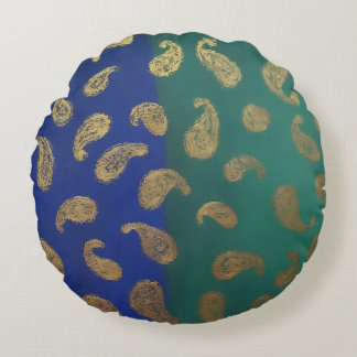 Paisley Rundes Kissen