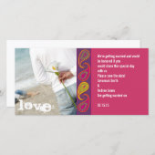 Paisley Save the Date (Vorne/Hinten)