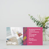 Paisley Save the Date (Stehend Vorderseite)