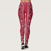 Paisley, Schädel, Bandana, Quadrat-Design. Leggings (Rückseite)