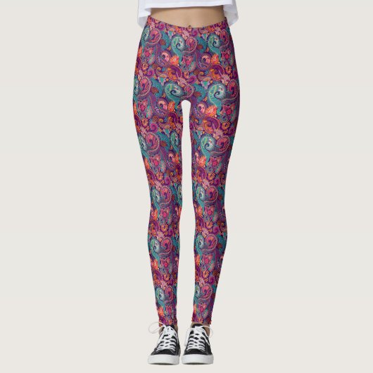 Paisley Schürze Leggings (Vorderseite)