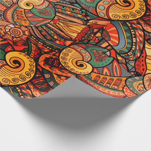 Paisley Sea Geschenkpapier (Ecke)