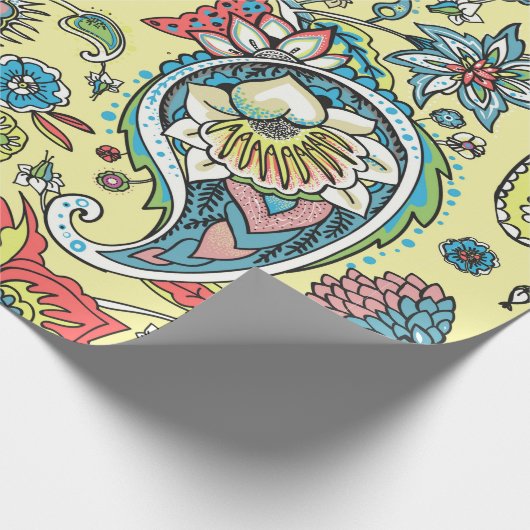 Paisley seamless pattern based on the traditional  geschenkpapier (Ecke)