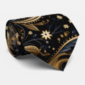 Paisley Seamless Pattern Krawatte (Gerollt)