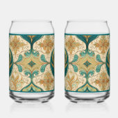 Paisley-Smaragd-Sodaglas Dosenglas (Rechts)