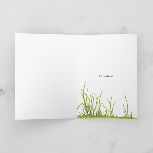 Paisley snail toadstool ladybug Hallo Freund Karte (Innenseite)