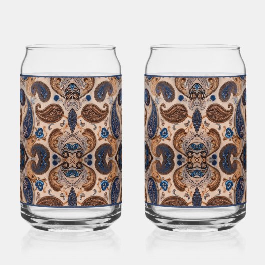Paisley-Sodaglas Dosenglas (Vorderseite)