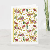 Paisley Solstice Feiertagskarte (Vorderseite)