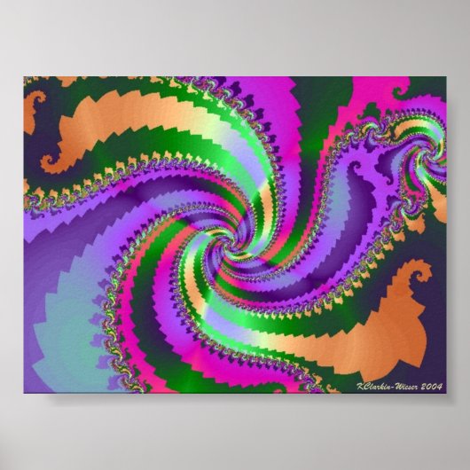 Paisley Spiral Poster (Vorne)