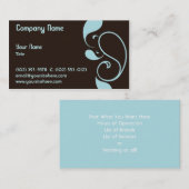 Paisley Splash Visitenkarte (Vorne/Hinten)