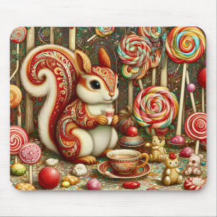 ~ Paisley Squirrel ~ Tee Party ~ Mousepad