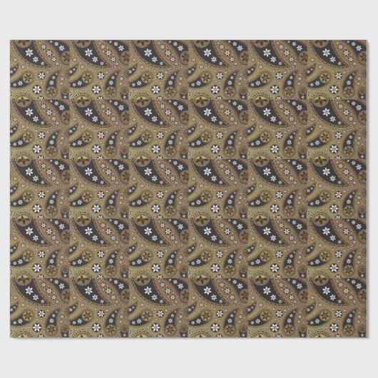 Paisley Star Geschenkpapier (Flach)