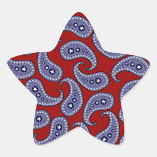 Paisley Stern-Aufkleber
