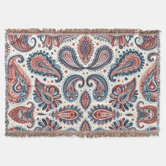 Paisley Stolz Decke (Vorderseite)