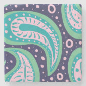 Paisley Stone Untersetzer (Vorderseite)
