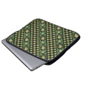 Paisley Stripe Laptopschutzhülle (Vorne Knopf)