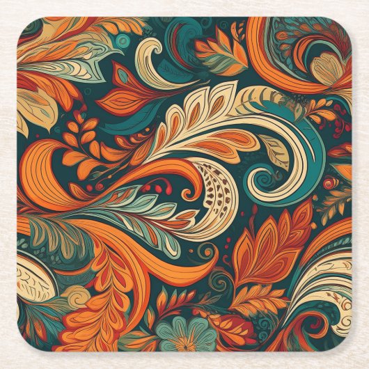 Paisley Swirl Untersetzer (Vorderseite)