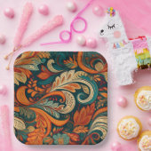 Paisley-Swirls-Papierteller Pappteller (Party)