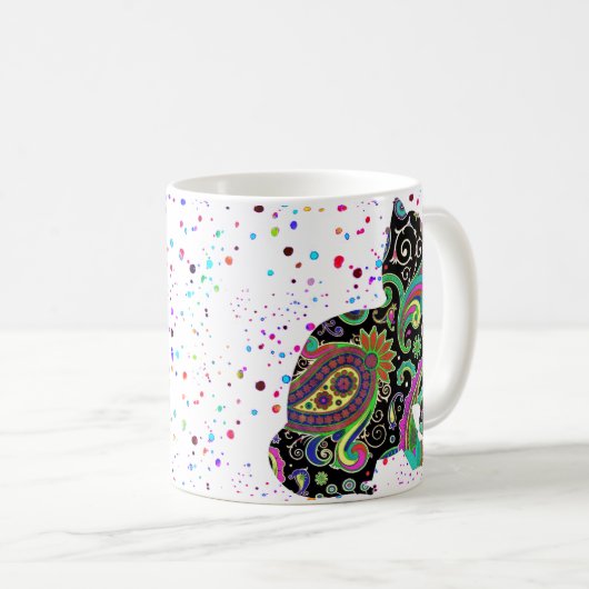 Paisley-Tasse Kaffeetasse (VorderseiteRechts)