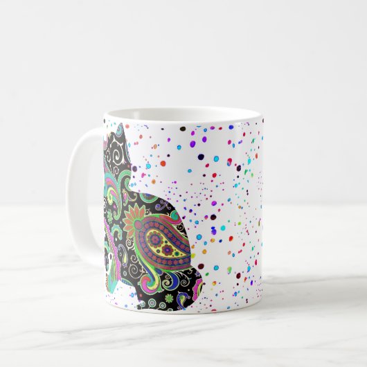Paisley-Tasse Kaffeetasse (Vorderseite Links)