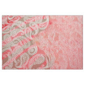 Paisley Textile | Rosa grüne Stoffe Print (Fat Quarter (45,7 x 55,9 cm))