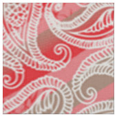 Paisley Textile | Rosa grüne Stoffe Print (Nahaufnahme)
