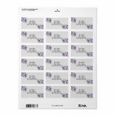 Paisley Tye Farbdesign Adressaufkleber (Vorne)
