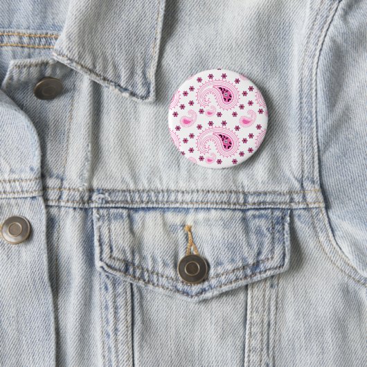 Paisley und Blume Muster Button (Beispiel)