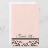 Paisley und Floral Vielen Dank Karten (Vorne/Hinten)