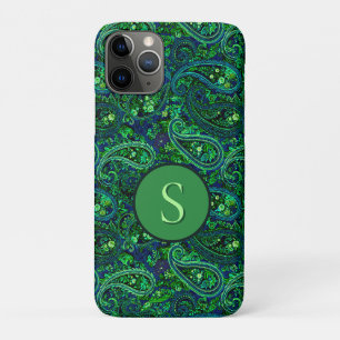 Paisley-Üppigkeit Lebendige Florale Blau Grün Case-Mate iPhone Hülle