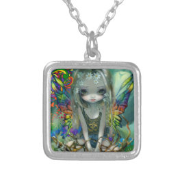 "Paisley" Versilberte Kette