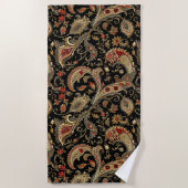 Paisley, Viktorianisch, Gothic, Strandtuch (Vorderseite)