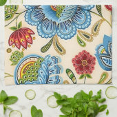 Paisley Vintag Retro Floral Indian Pattern Geschirrtuch (Gefaltet)