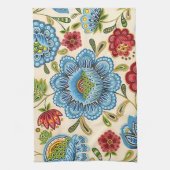 Paisley Vintag Retro Floral Indian Pattern Geschirrtuch (Vertikal)