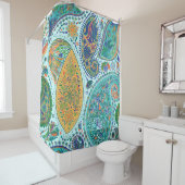 Paisley Vintages Blumenmotiv ethnisch nahtlos back Duschvorhang (Beispiel)