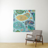 Paisley Vintages Blumenmotiv ethnisch nahtlos back Wandteppich (Beispiel (Horizontal))