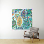 Paisley Vintages Blumenmotiv ethnisch nahtlos back Wandteppich (Beispiel)