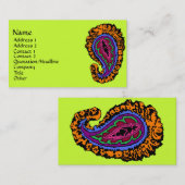 Paisley Visitenkarte (Vorne/Hinten)