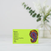 Paisley Visitenkarte (Stehend Vorderseite)