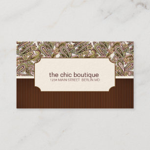Paisley-Visitenkarten Visitenkarte