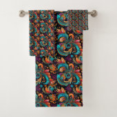 Paisley Vivid Bold Badhandtuch Set (Insitu)
