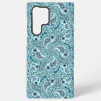 Paisley-Vögel in Babyblau