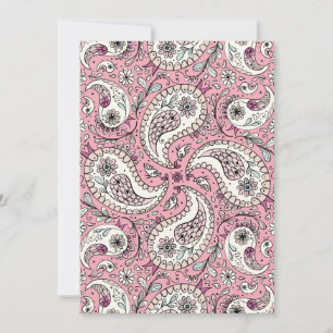 Paisley-Vögel in Babyrosa
